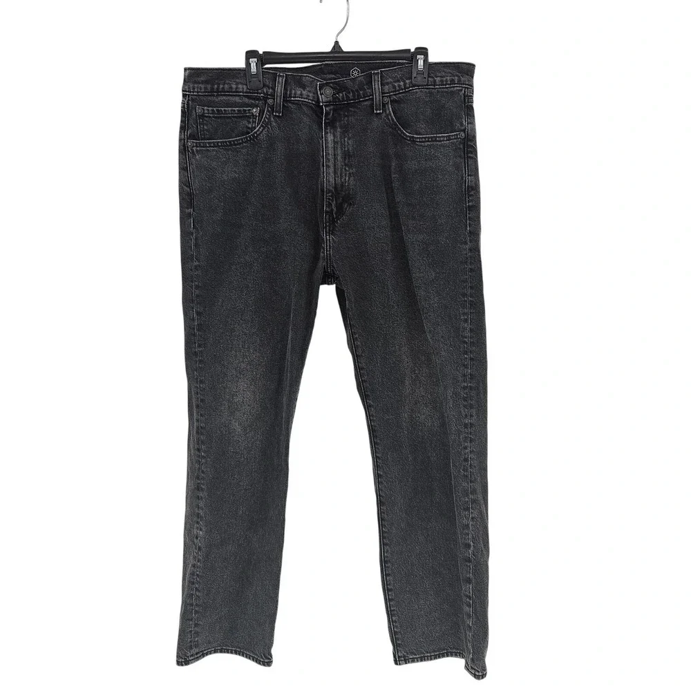Levis‎ 505 Premium Big E Jeans Mens 38x30 Black Straight Leg Denim Pants